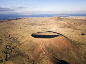 Calderon Hondo from above, Fuerteventura, Canary Islands, Spain Calderon Hondo from above, Fuerteventura, Canary Islands, Spain