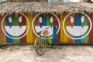 Cambodia, Sihanoukville, Otres Beach, beach bicycle Cambodia, Sihanoukville, Otres Beach, beach bicycle