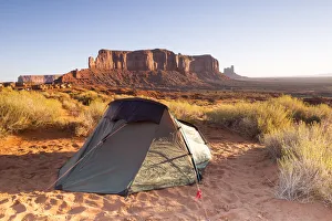 Camping at Monument Valley, Arizona, USA Camping at Monument Valley, Arizona, USA