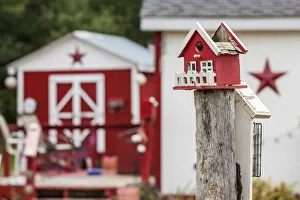 Canada, New Brunswick, Kennebecasis River Valley, Smiths Creek, birdhouses Canada, New Brunswick, Kennebecasis River Valley, Smiths Creek, birdhouses