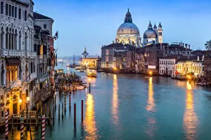 Venice Italy Gallery: Canal Grande with view towards Santa Maria Della Salute, Venice, Italy