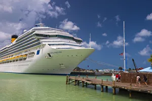 Caribbean, Antigua, St. Johns, Cruise Ship Pier, Costa Fortuna cruise ship Caribbean, Antigua, St. Johns, Cruise Ship Pier, Costa Fortuna cruise ship