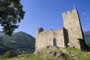 Castle, Luz-Saint-Sauveur, Midi-Pyrenees, France Castle, Luz-Saint-Sauveur, Midi-Pyrenees, France