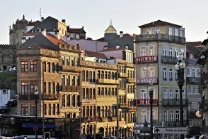 The Cathedral district at dusk. Oporto, Portugal The Cathedral district at dusk. Oporto, Portugal