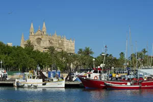 Images Dated 17th December 2012: Cathedral La Seu in Palma de Mallorca, Majorca, Balearics, Spain