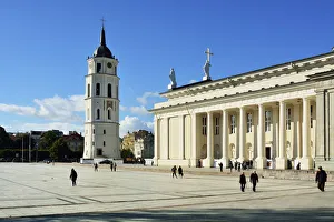 The Cathedral of St. Stanislav and St. Vladislav with the bell tower The Cathedral of St. Stanislav and St. Vladislav with the bell tower