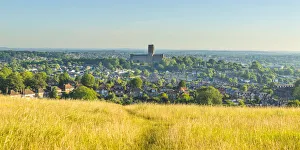 Cathedral and view over the town of Guildford, Surrey, England, UK Cathedral and view over the town of Guildford, Surrey, England, UK