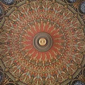 Ceiling of Romanian Athenaeum Concert Hall, Bucharest, Romania Ceiling of Romanian Athenaeum Concert Hall, Bucharest, Romania