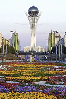 Central Asia, Kazakhstan, Astana, Nurzhol Bulvar - Bayterek Tower Central Asia, Kazakhstan, Astana, Nurzhol Bulvar - Bayterek Tower