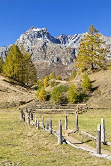 The Cervandone Peak from Alp Crampilo in autumn season, Alpe Veglia The Cervandone Peak from Alp Crampilo in autumn season, Alpe Veglia