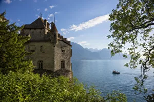 Images Dated 29th July 2014: Chateau de Chillon, Montreaux, Lake Geneva, Switzerland