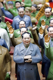 Chairman Mao Prints: Print of China, Hong Kong with Chairman Mao souvenirs