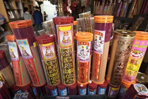Images Dated 25th March 2010: China, Hong Kong, Incense Shop Display