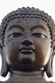 China, Hong Kong, Lantau, Po Lin Monastery, Giant Buddha Statue China, Hong Kong, Lantau, Po Lin Monastery, Giant Buddha Statue