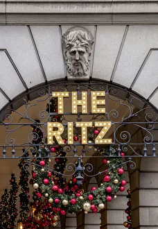 Christmas Prints: Ritz Hotel London Christmas Print
