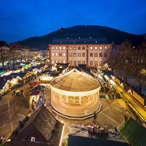 Christmas market at the University Square in Heidelberg, Baden-Wurttemberg, Germany Christmas market at the University Square in Heidelberg, Baden-Wurttemberg, Germany