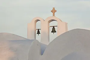 Church bells, Oia, Santorini, Cyclades islands, Greece Church bells, Oia, Santorini, Cyclades islands, Greece