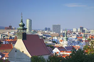 Church and city skyline, Bratislava, Slovakia Church and city skyline, Bratislava, Slovakia