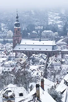 Church of the Holy Spirit (Heliggeistkirche) in winter, Heidelberg, Baden-Wurttemberg Church of the Holy Spirit (Heliggeistkirche) in winter, Heidelberg, Baden-Wurttemberg