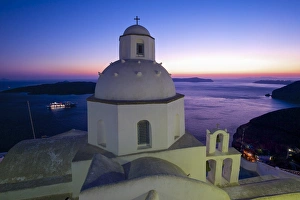 Church in Thira, Santorini, Cyclades, Greece Church in Thira, Santorini, Cyclades, Greece