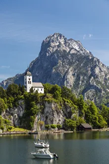 Church, Traunkirchen, Traunsee lake, Upper Austria, Austria Church, Traunkirchen, Traunsee lake, Upper Austria, Austria