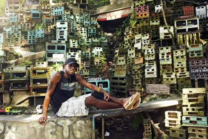 Cilan Oliveira at the Morrinho model favela project in Laranjeiras, Rio de Janeiro city Cilan Oliveira at the Morrinho model favela project in Laranjeiras, Rio de Janeiro city