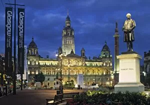 D Usk Collection: City Chambers, George Sq
