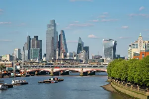 City of London, Blackfriars Bridge and River Thames, London, England, UK City of London, Blackfriars Bridge and River Thames, London, England, UK