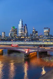 City of London, Blackfriars Bridge and River Thames, London, England, UK City of London, Blackfriars Bridge and River Thames, London, England, UK
