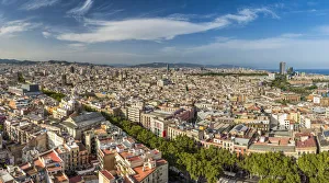 City skyline, Barcelona, Catalonia, Spain City skyline, Barcelona, Catalonia, Spain