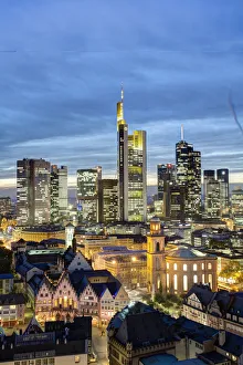 City skyline, Frankfurt-am-Main, Hessen, Germany City skyline, Frankfurt-am-Main, Hessen, Germany