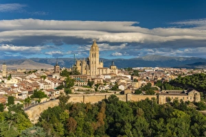 City skyline, Segovia, Castile and Leon, Spain City skyline, Segovia, Castile and Leon, Spain