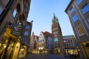 City tower, Prinzipialmarkt, Munster, cathedral land, North Rhine-Westphalia, Germany City tower, Prinzipialmarkt, Munster, cathedral land, North Rhine-Westphalia, Germany