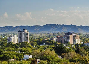 Cityscape of Mendoza with Andes in the background, Argentina Cityscape of Mendoza with Andes in the background, Argentina