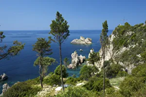 Coast of Paleokastritsa, Corfu, Ionian Islands, Greece Coast of Paleokastritsa, Corfu, Ionian Islands, Greece