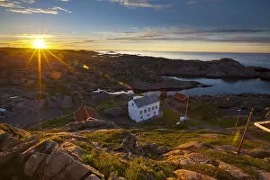 Coastal landscape vister from the idyllic Lindesnes Fyr Lighthouse, Lindesnes, Norway
