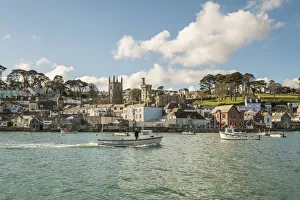 Coastal village of Fowey, Cornwall, England, UK Coastal village of Fowey, Cornwall, England, UK