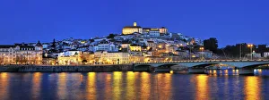 Coimbra and the Mondego river at sunset. Portugal Coimbra and the Mondego river at sunset. Portugal