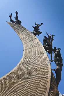 Colombia, Antioquia, Medellin, Parque de la Luz, Monumento a la Raza by Rodrigo Arenas Colombia, Antioquia, Medellin, Parque de la Luz, Monumento a la Raza by Rodrigo Arenas