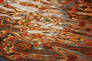 Colored reflections in the waters of the Ganges. Varanasi, India Colored reflections in the waters of the Ganges. Varanasi, India