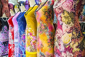 Little India Gallery: Colourful dresses in shop, Little India, Kuala Lumpur, Malaysia
