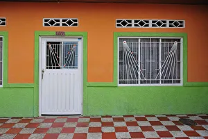 Colourful House in Yaguara, Colombia, South America Colourful House in Yaguara, Colombia, South America