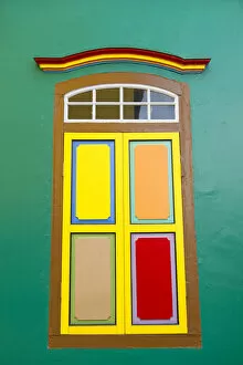 Little India Gallery: Colourful shutters of villa in Little India, Singapore