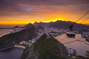 Copacabana beach and Rio de Janeiro from the Sugar Loaf, Brazil Copacabana beach and Rio de Janeiro from the Sugar Loaf, Brazil
