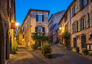 Cordes sur Ciel at Night, Tarn, Occitanie, France Cordes sur Ciel at Night, Tarn, Occitanie, France