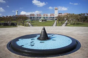 Cornerstone of Peace and Okinawa Prefectural Peace Memorial Museum inside Memorial Cornerstone of Peace and Okinawa Prefectural Peace Memorial Museum inside Memorial