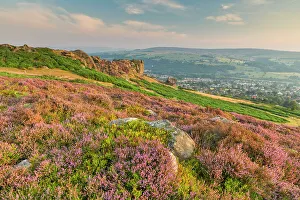 Prints of Cow and Calf Rocks on Ilkley Moor, West Yorkshire, England West Yorkshire Prints: Ilkley Moor Cow and Calf Rocks Print