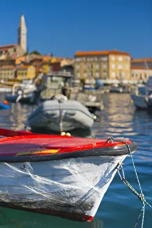 Croatia, Istria, Rovinj, harbour and Cathedral of St. Euphemia Croatia, Istria, Rovinj, harbour and Cathedral of St. Euphemia