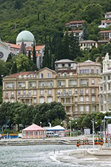 Croatia, Kvarner Region, Opatija, Hotel Bellevue detail Croatia, Kvarner Region, Opatija, Hotel Bellevue detail