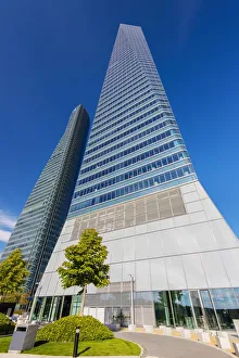 Cuatro Torres Business Area with Torre de Cristal and Torre PWC, Madrid, Comunidad Cuatro Torres Business Area with Torre de Cristal and Torre PWC, Madrid, Comunidad